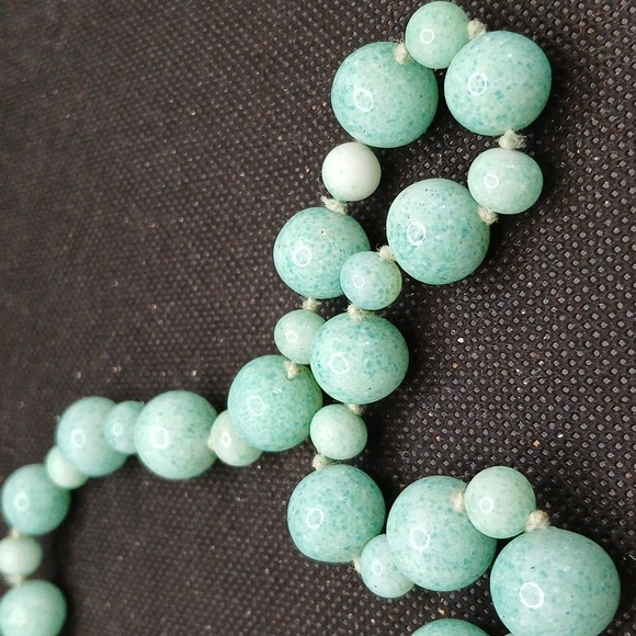 Rope Length Vintage Chinese Crumb Bead Necklace 26 inches - Picture 6 of 7